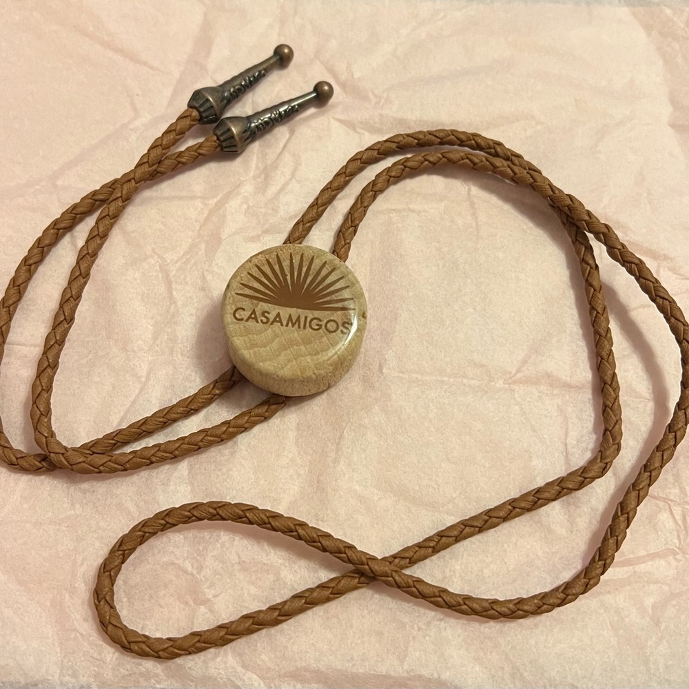 Casamigos Tan Braided Bolo Tie